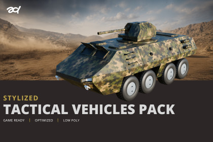 Stylized Tactical Vehicles Pack - URP