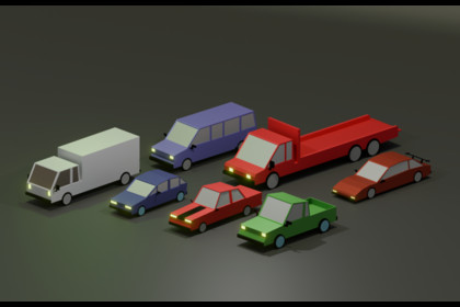 Low Poly Stylized Vehicles