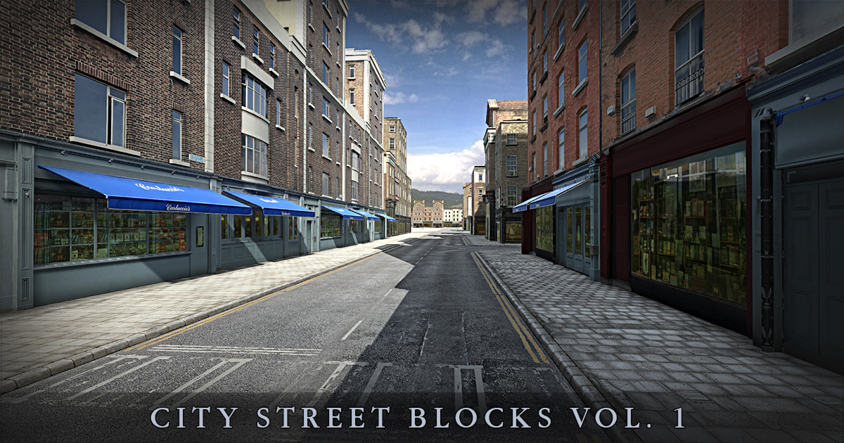 City Street Blocks Vol. 1 | 3D Urban | Unity Asset Store