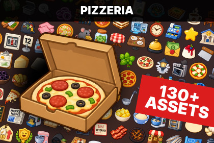 Pizzeria Restaurant Management Pizza Cooking Delivery Business Icons Pack