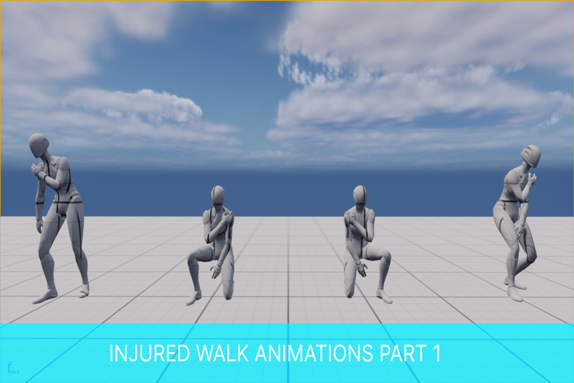 Injured Walk Animations Part 1 | 3D Animations | Unity Asset Store