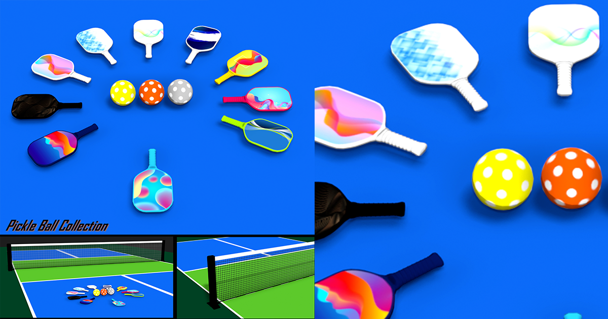 Pickle Ball Collection | 3D Props | Unity Asset Store