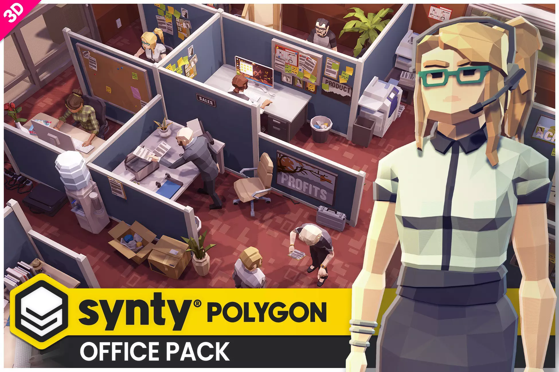 POLYGON Office - Low Poly 3D Art by Synty - Free Unity Assets