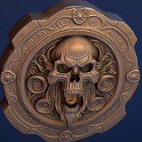 5 Dark Fantasy Coins / Medal in Gold, Silver and Bronze
