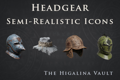 Headgear - 40 Semi-Realistic Icons [512x512 HD]