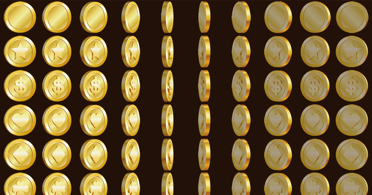 Cartoon Animated Coins | 2D Icons | Unity Asset Store