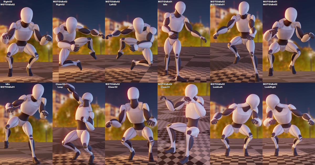 MOTO Basic animation package | 3D Animations | Unity Asset Store