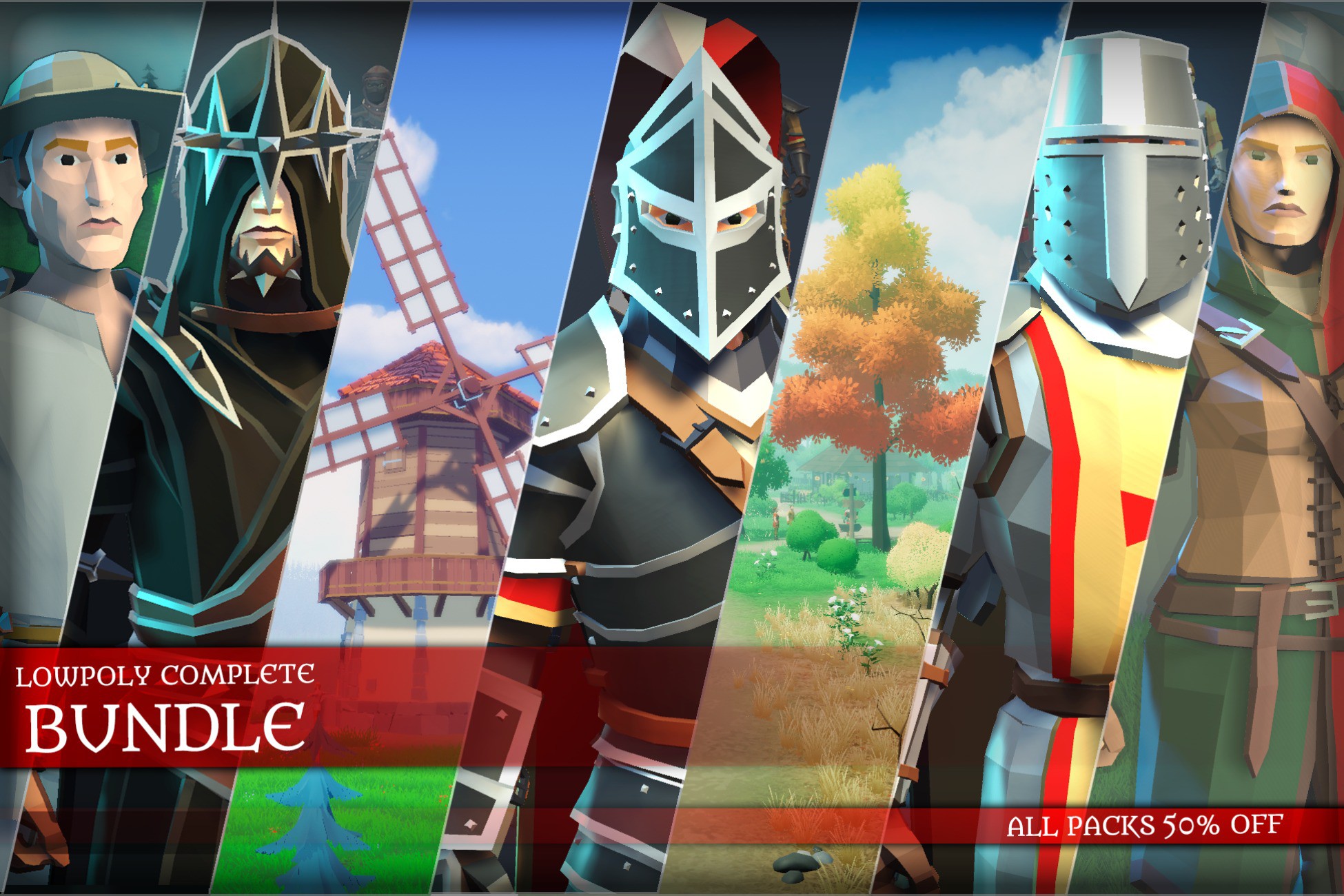 Low Poly Complete Bundle -LOWPOLY MEDIEVAL FANTASY SERIES
