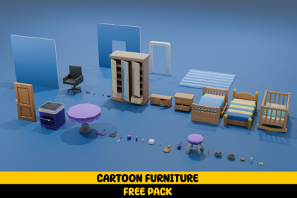 Free Cartoon Furniture Package