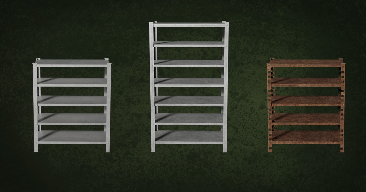 Rack Metals Series ContainerKeepItems G2 N4-6 | 3D Industrial | Unity ...