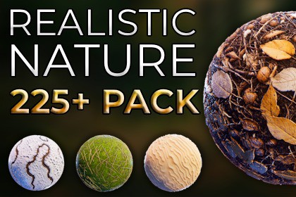 Realistic Nature HQ 2K Textures & Materials & Terrain Pack #2