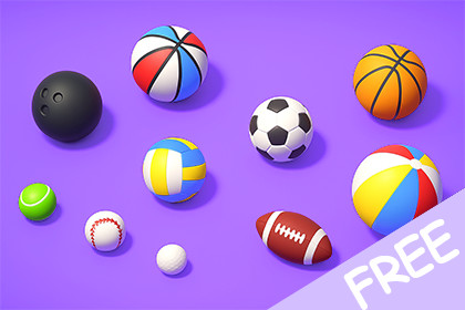 FREE Cartoon Balls Pack