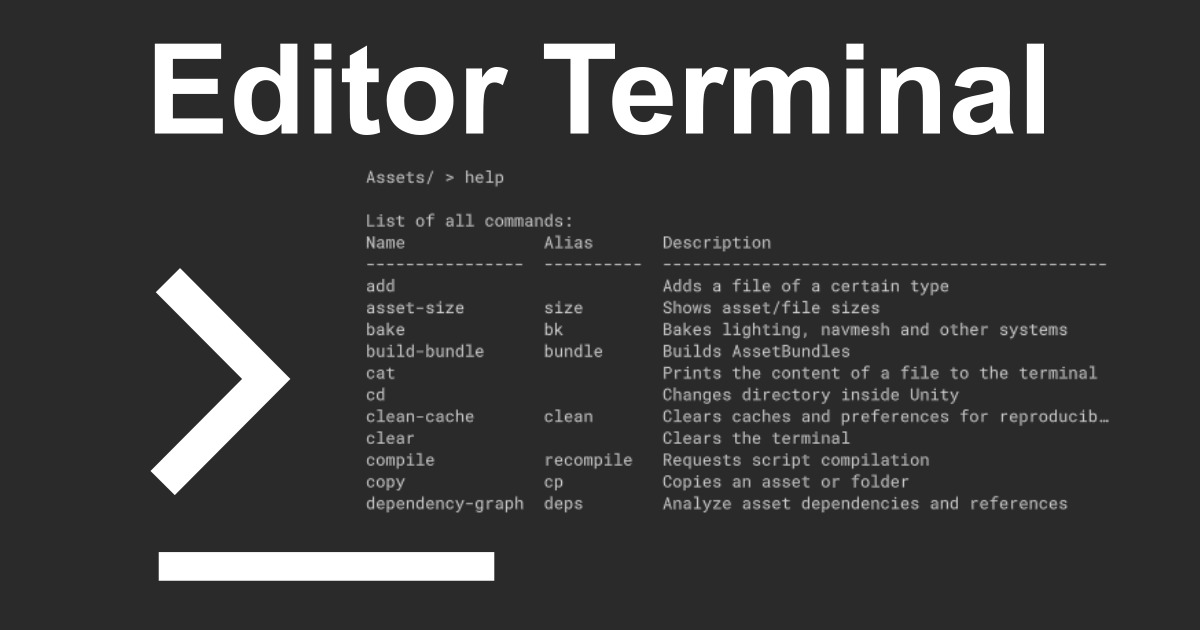 Terminal Store Unity Editor Terminal & Console | Utilities Tools | Unity Asset Store