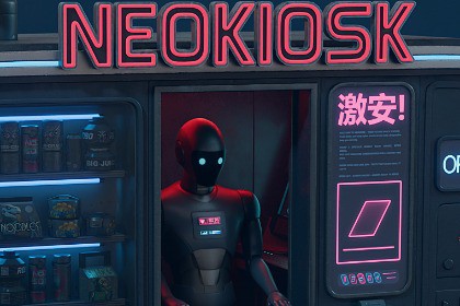 NeoKiosk - Retrofuturistic kiosk