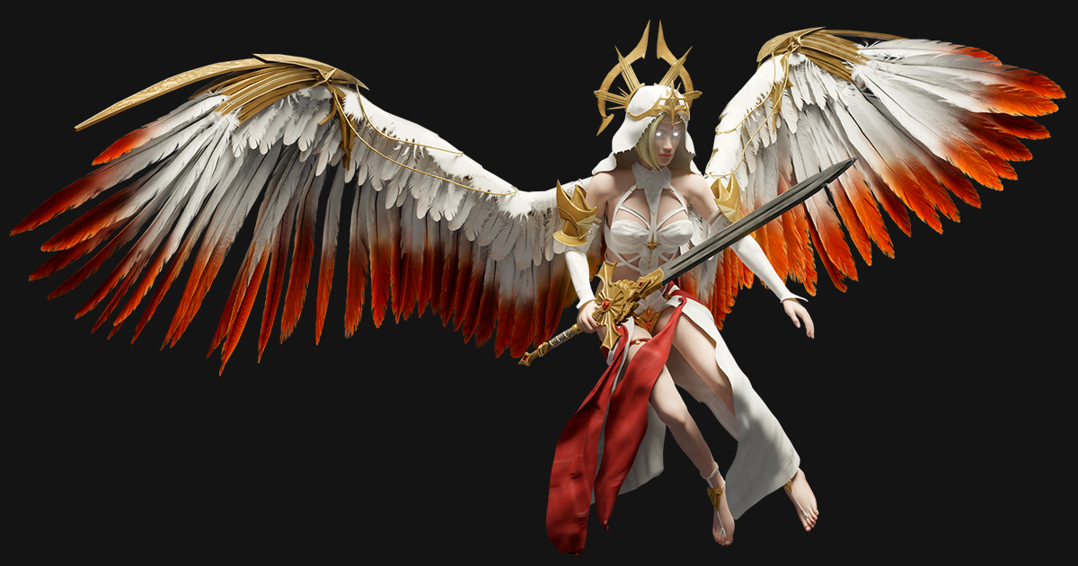 Female Angel Knight | Characters | Unity Asset Store
