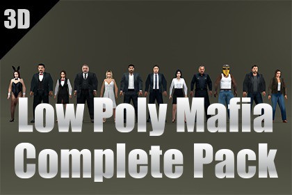 Low Poly Mafia Complete Pack