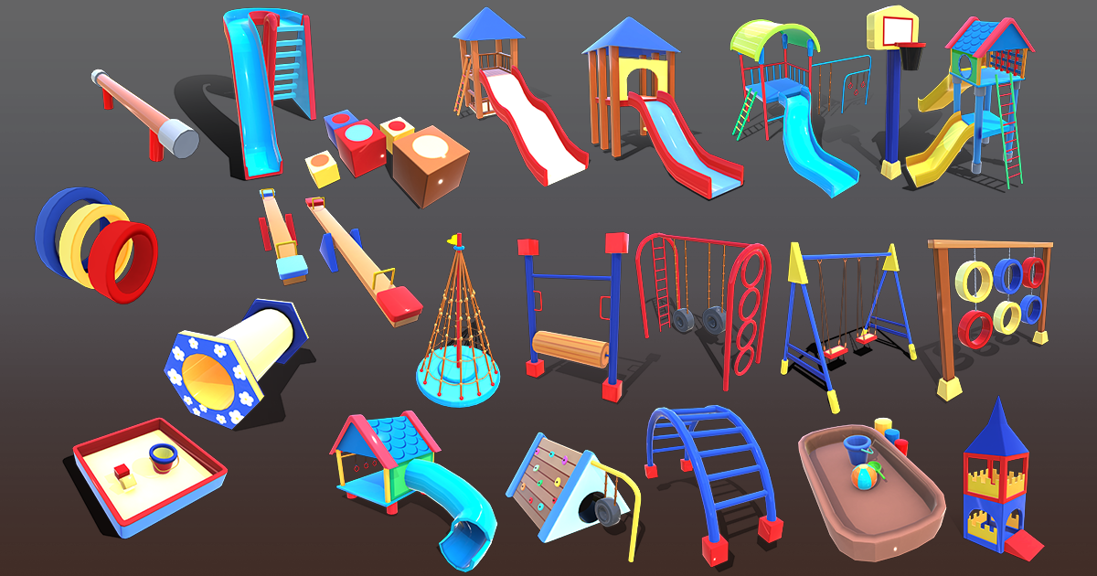 Unity Playground Playground Kid | 3D Exterior | Unity Asset Store