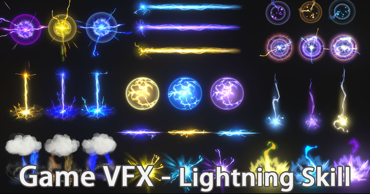 Game VFX - Lightning Skill Collection | VFX Particles | Unity Asset Store