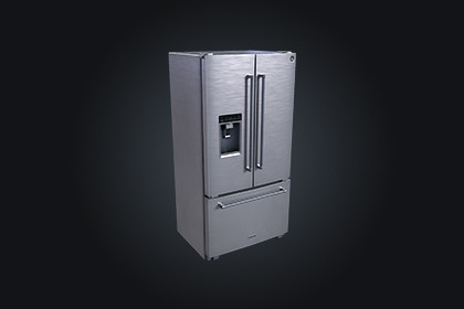 Fridge V2 – Kitchen Appliance | Game Ready PBR | Built-In & URP Compatible