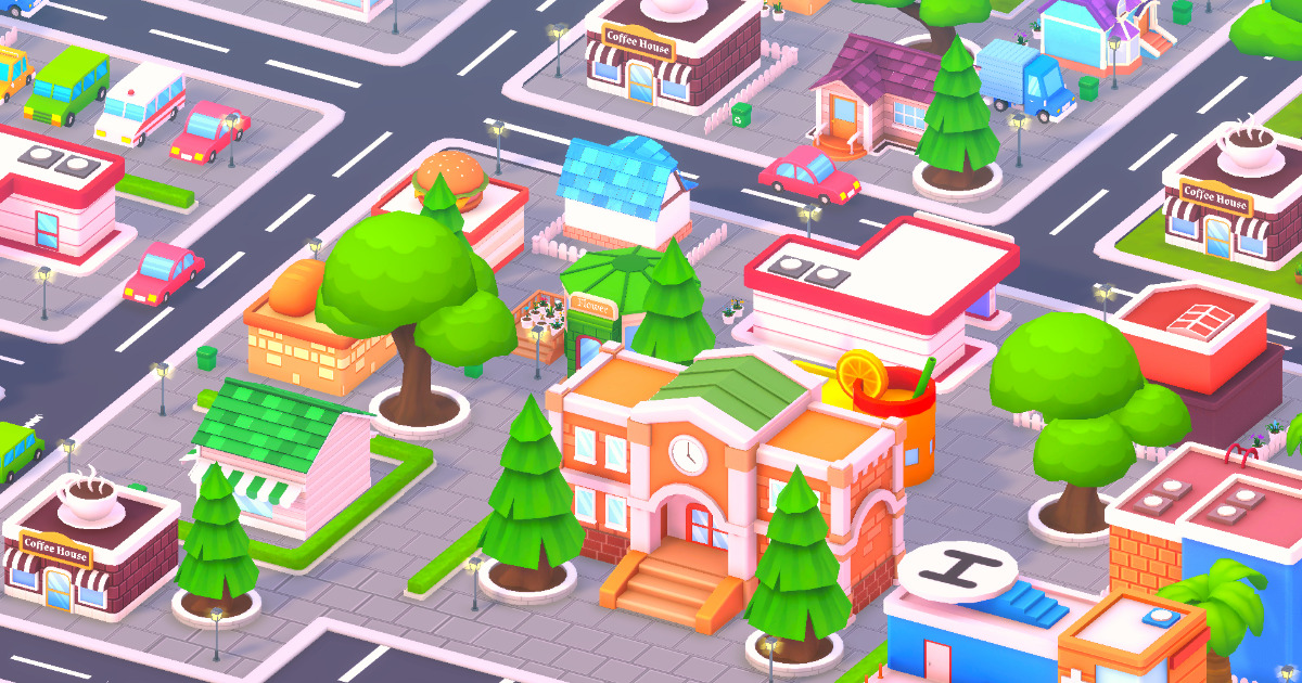 Cartoon City Pack 3D | 3D Urban | Unity Asset Store
