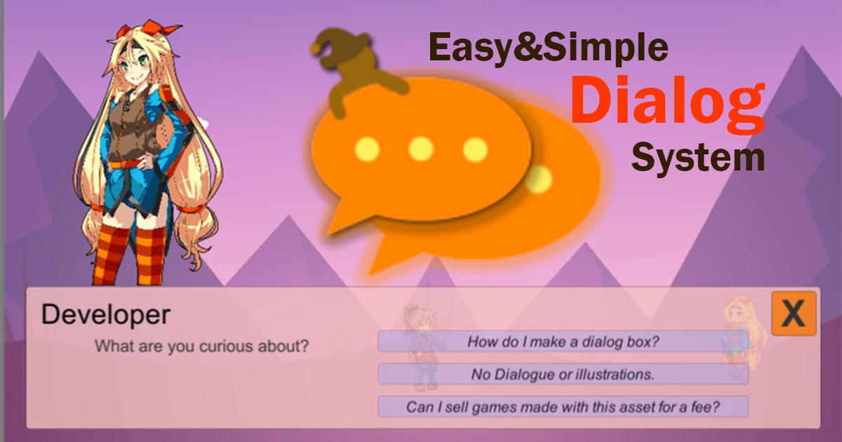 EasySimpleDialogSystem | GUI Tools | Unity Asset Store
