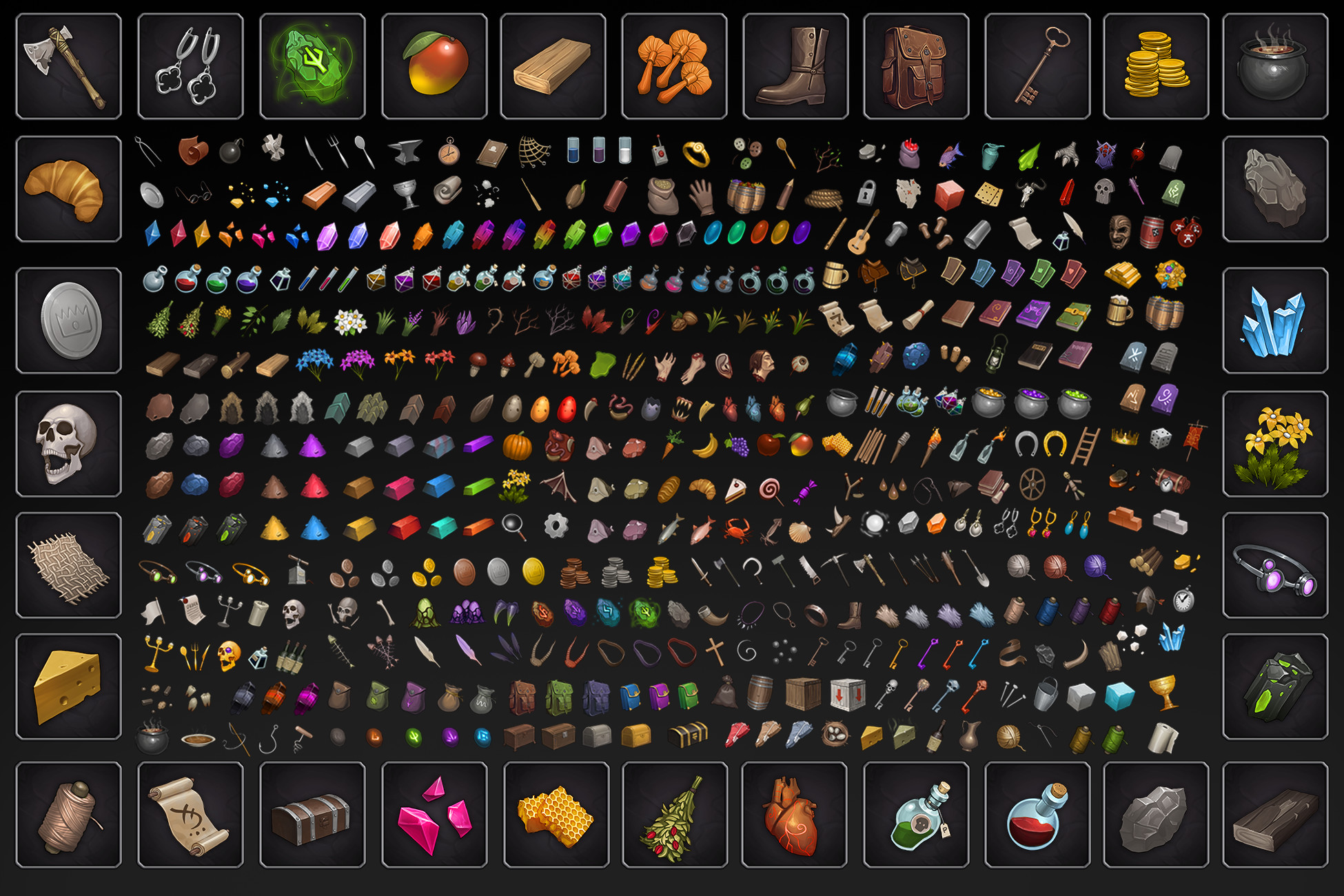 500 Resource Icons | 2D Icons | Unity Asset Store