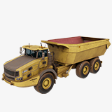Articulated Dirty Mining Truck 03 URP HDRP Textures