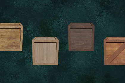 Wood Boxes Series Heavy Crates Cargo Lot1 Group1