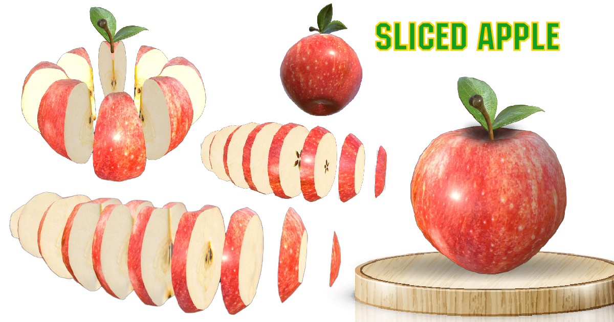 Food Slice Apple | 3D Food | Unity Asset Store