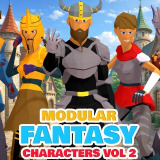 Stylized Fantasy Knight Characters Vol 2