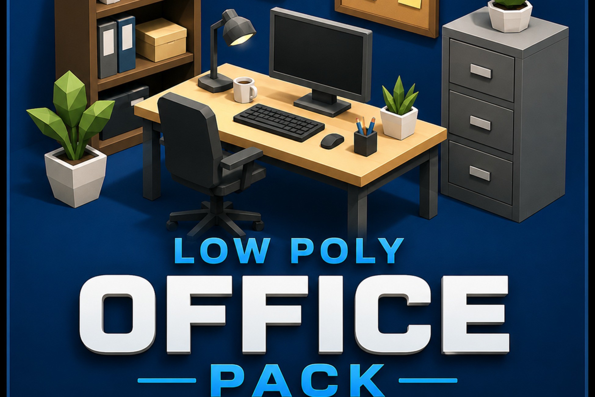 Low Poly Office Pack