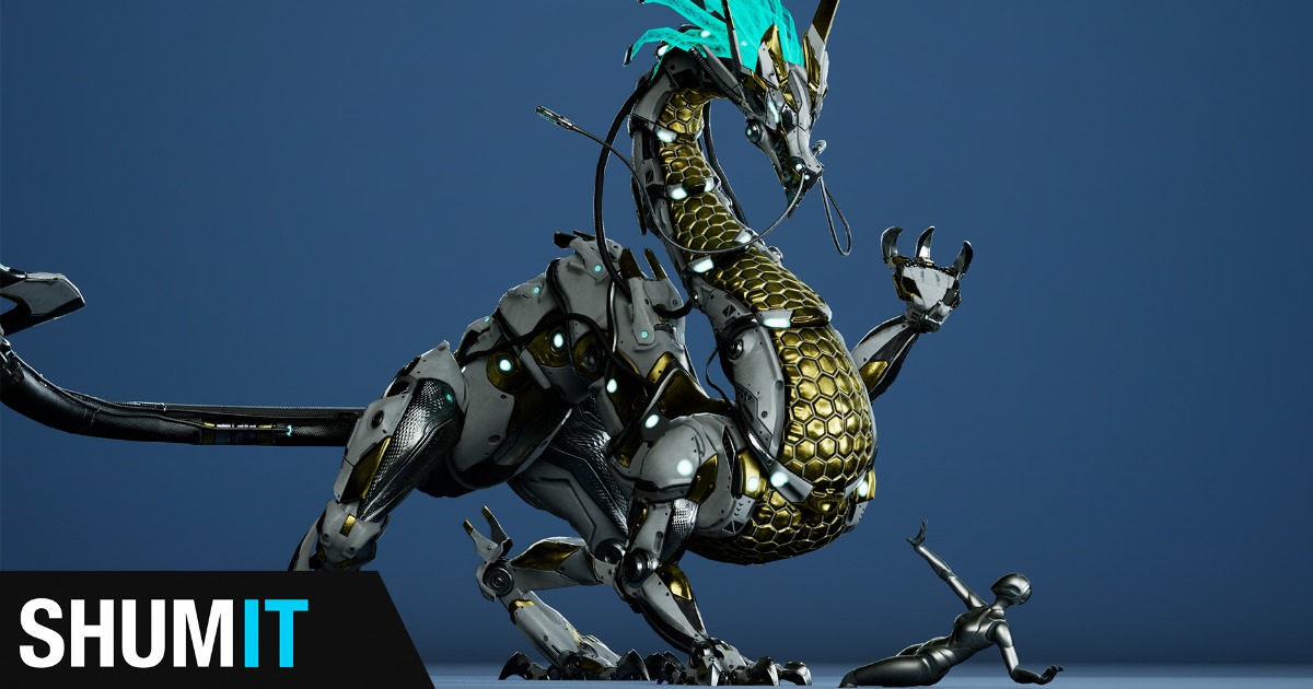 Sci-fi Dragon | 3D Characters | Unity Asset Store