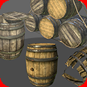 Barrels, Crates & Sacks - Game Props