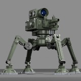 Quad-Leg Military Turret