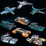 Sci-Fi Interceptors and Tanks Bundle