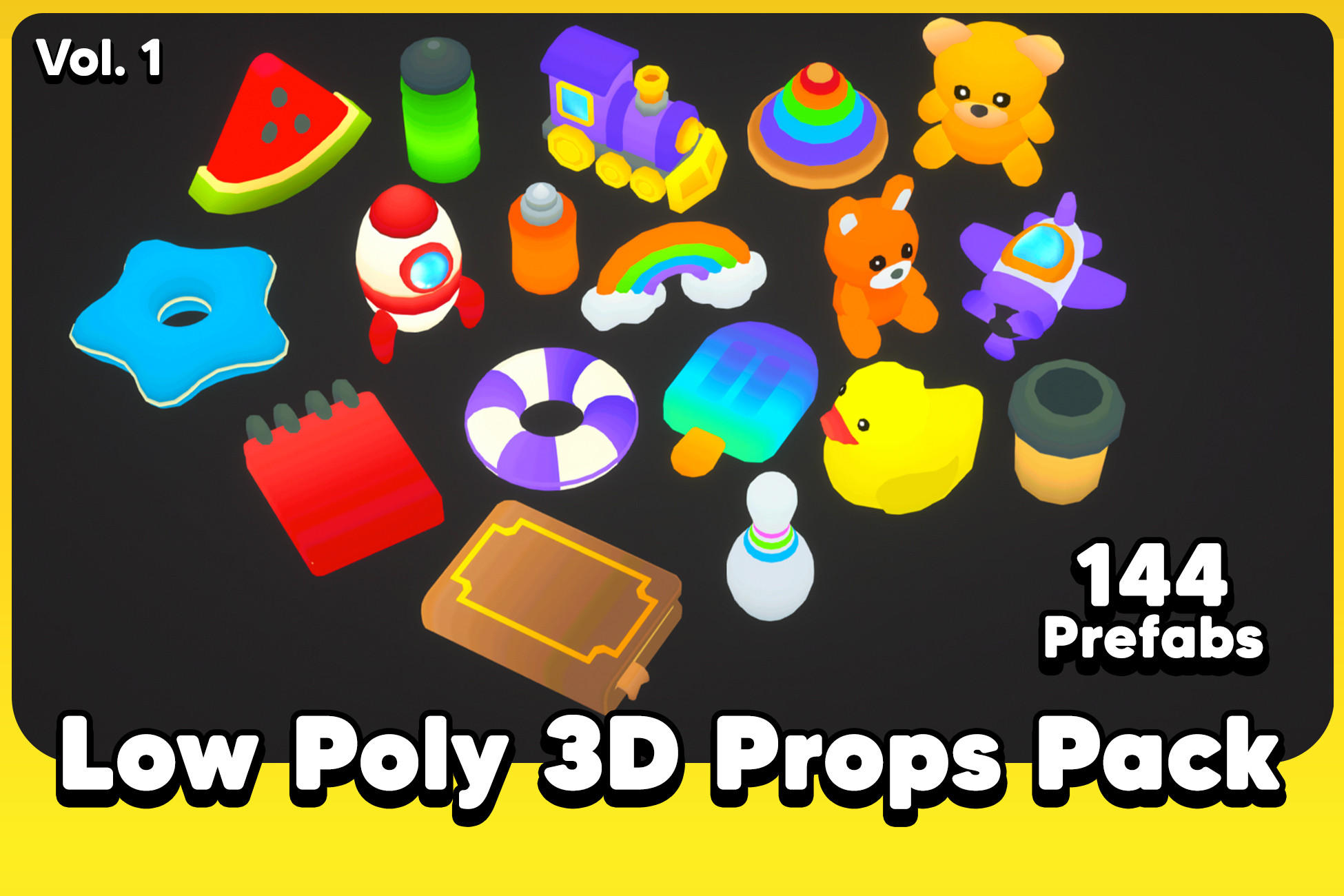 Tall Props Unity Low Poly 3D Props Pack Vol. 1 | 3D Props | Unity Asset Store