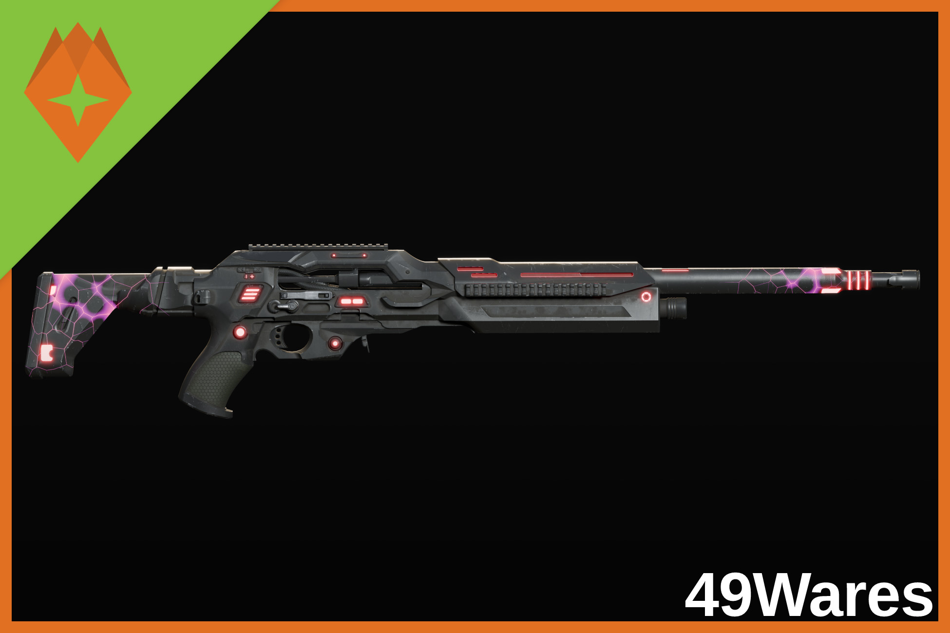 Sci-Fi Weapons - Neon SciFi Sniper Rifles with 5 Skins per Weapon