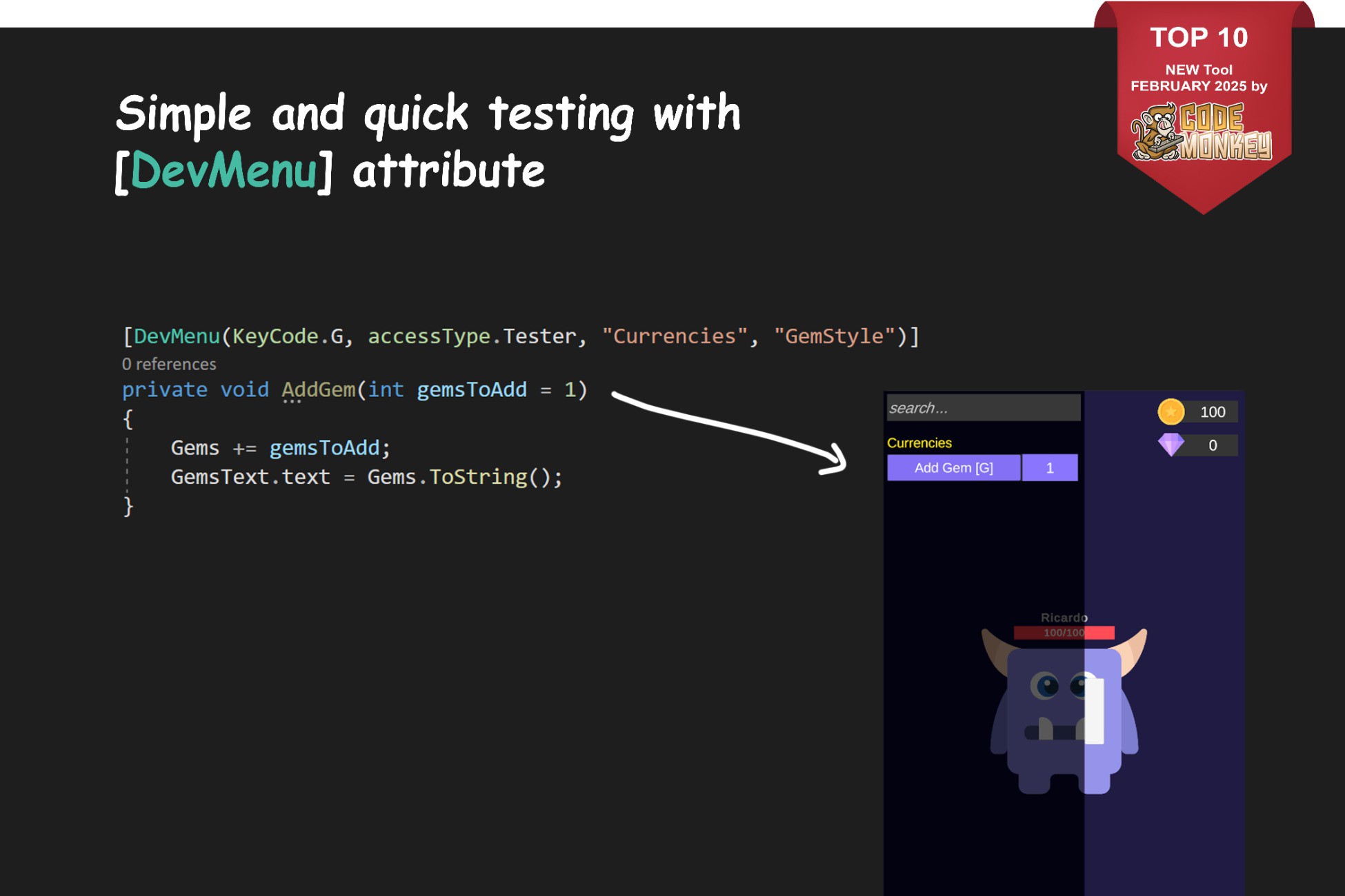 DevMenu Testing Console Utilities Tools Unity Asset Store Devmenu testing console utilities tools unity asset store