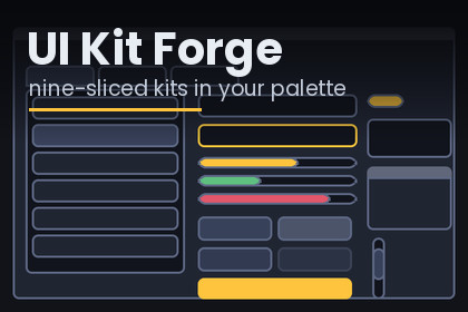 UI Kit Forge - 9-slice kits in your palette