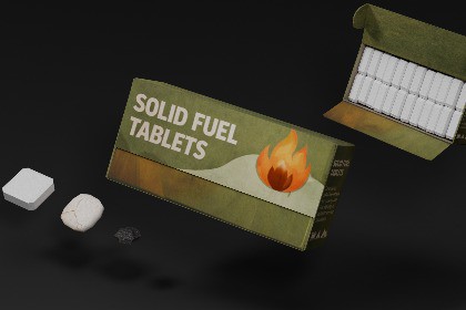 Low Poly Solid Fuel Tablets - Game Ready Survival Prop Pack