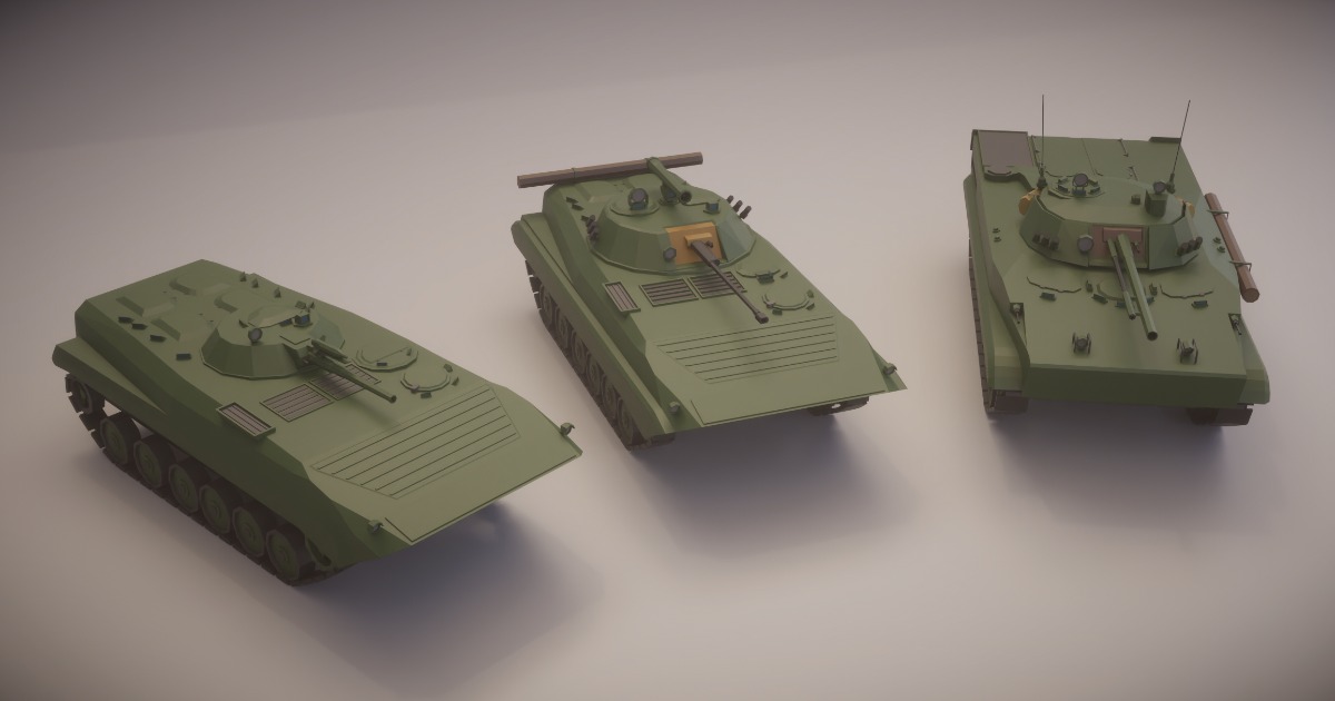 Low Poly Soviet IFV Pack | 3D Land | Unity Asset Store