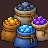 Crystal Gems Ore Mining Cave Treasure Resources Icons Pack