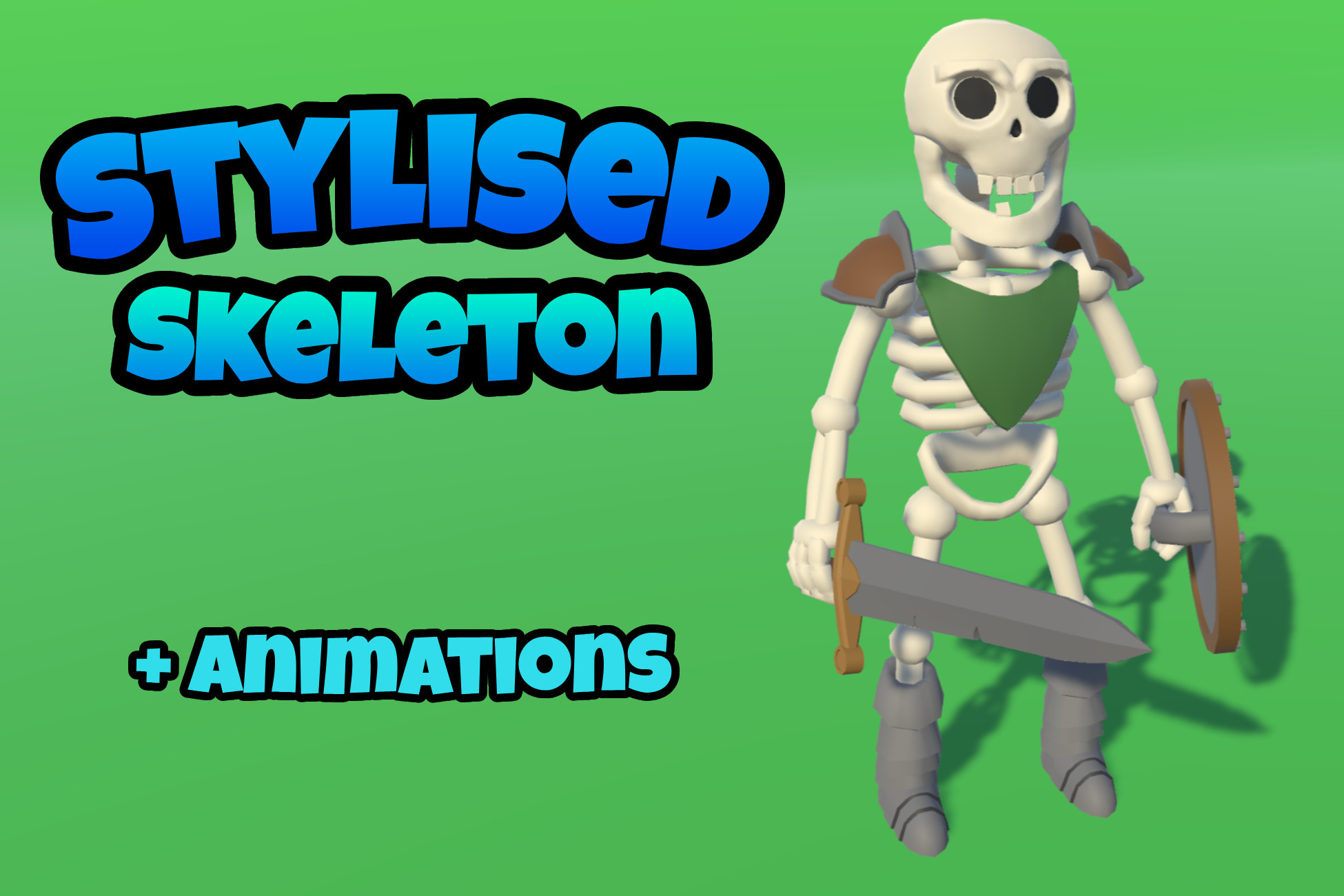 Bigger Stylized Skeleton + Animations | 3D Characters | Unity Asset Store