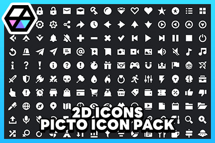 2D Icons - Picto Icon Pack 01