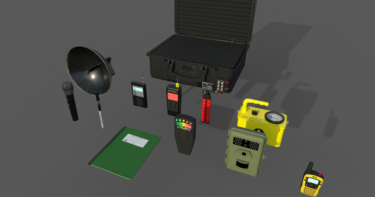 Paranormal Tools Ghost Hunter Paranormal Investigative Pack PBR | 3D Tools | Unity Asset ...