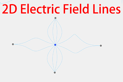 2D Electric Field Lines Effect By maything