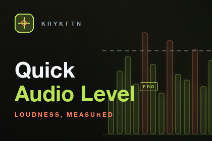 Quick Audio Level Pro