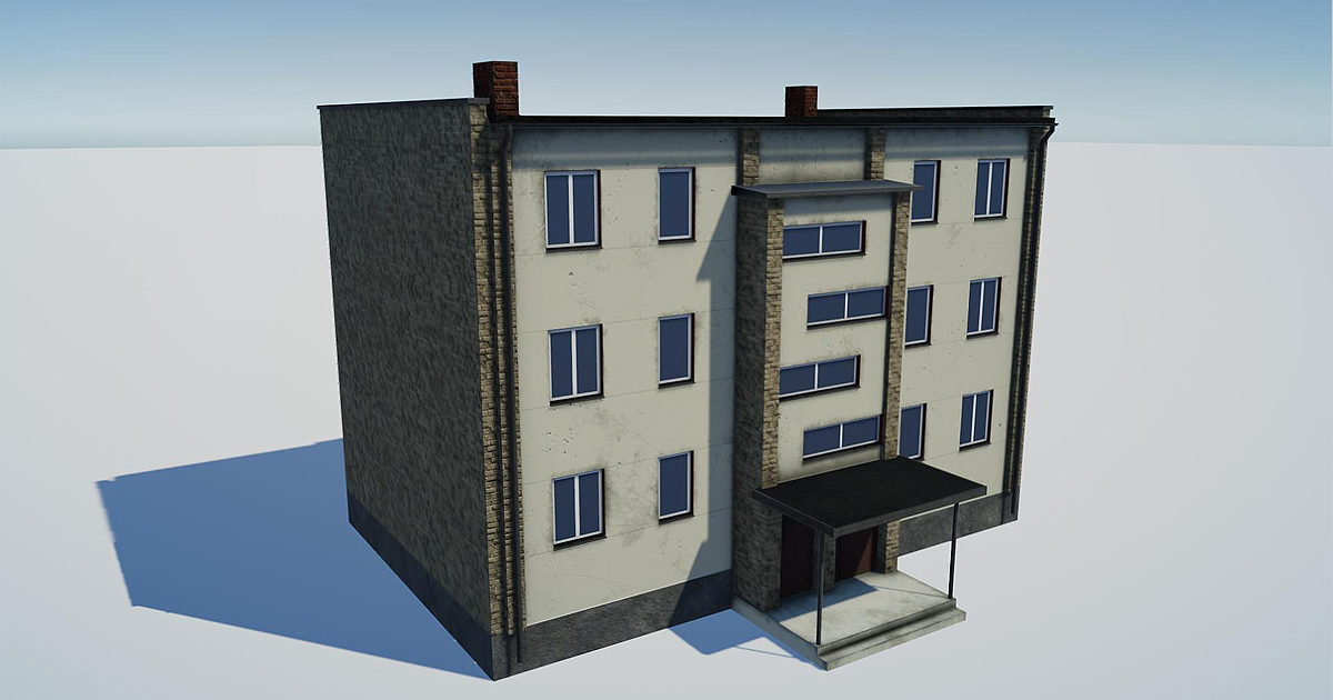 House with 3 Floors | 3D Urban | Unity Asset Store