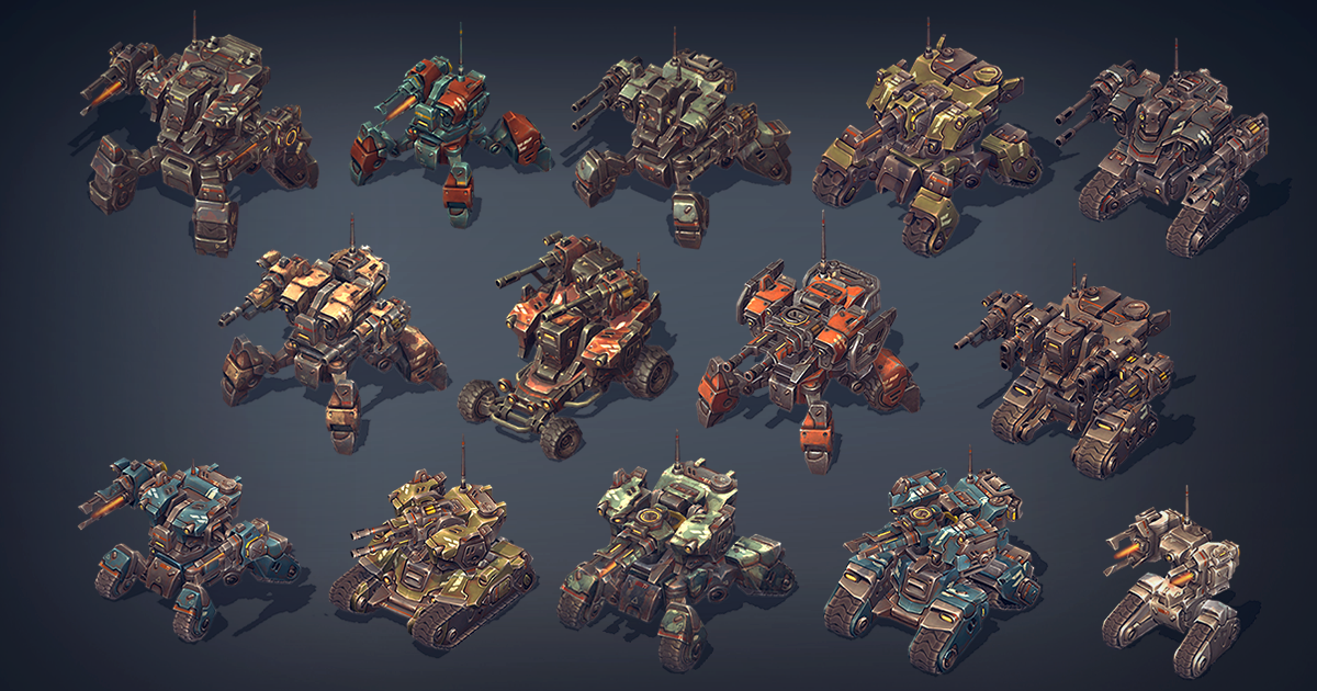 Mech Constructor: Spiders and Tanks | 3D Robots | Unity Asset Store