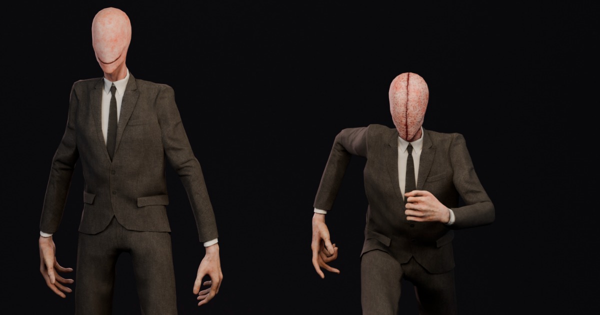 Slender Man in Suit | Characters | Unity Asset Store